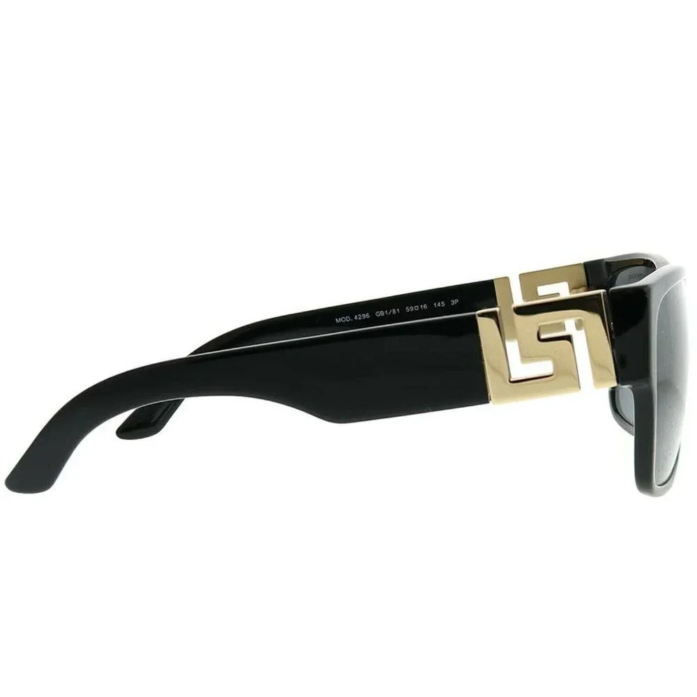 Versace Polarized Men's Black Acetate Sunglasses